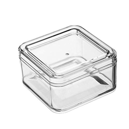 Teensery Small Clear Plastic Storage Box for Crafts and Jewelry