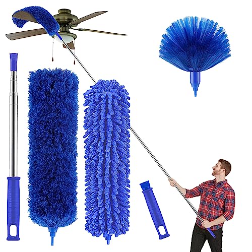 Telescopic Microfibre Duster for High Ceilings and Fan Cleaning