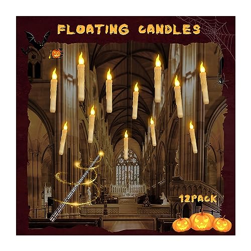 Remote Control LED Floating Candles for Halloween and Beyond by Teliaskin