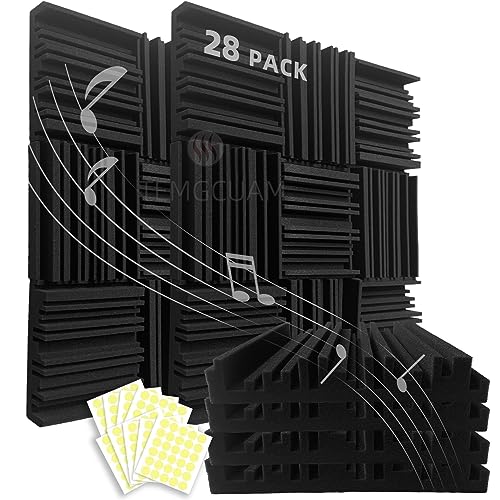 TEMGCUAM 28 Pack Sound Proof Foam Panels