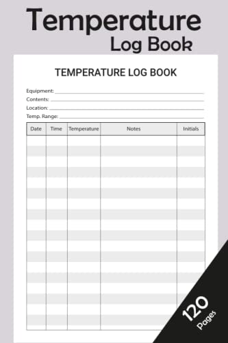 Temperature Log Book: Essential Temperature Monitoring Tool