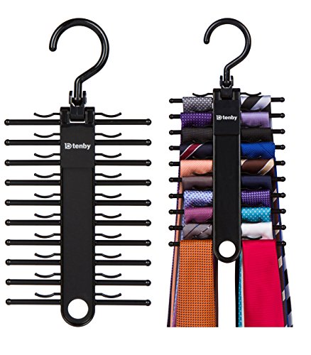 Tenby Living Black Tie Rack - Affordable and Convenient
