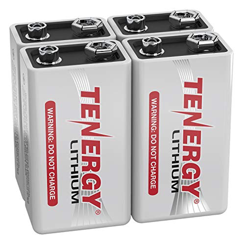 Tenergy 9V Lithium Batteries - 4 Pack