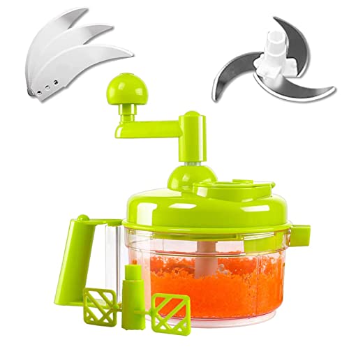 Manual Chopper Vegetable Hand-Powered Crank Blender and Spinner Powerful Food  Processor - China Manual Food Processor and Salad Maker price