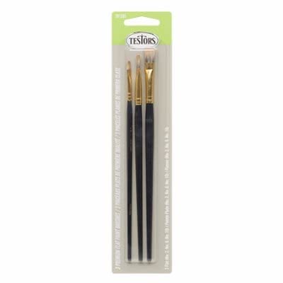 TESTORS Premium Flat TIP Paint Brush 3 Pack 281205 (Replaces 8862)