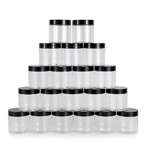 testyu Plastic Jars with Lids - 20 Pack