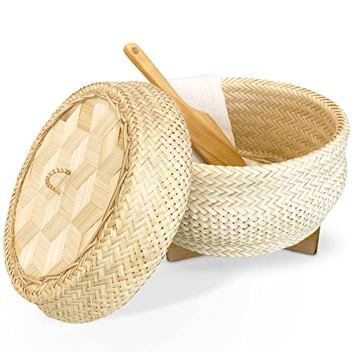Thai Bamboo Sticky Rice “Electric Cooker Steamer Set”