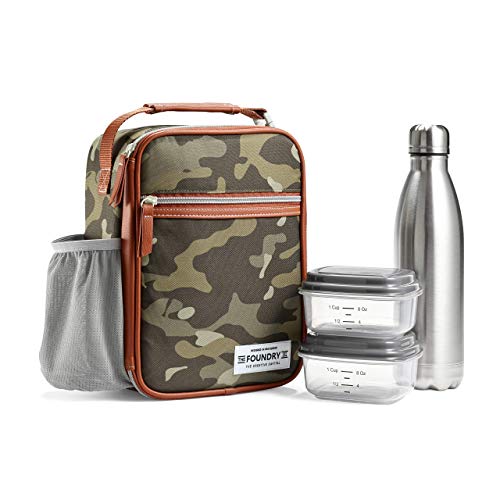 Thayer Insulated Lunch Bag with Food Containers & Tumbler