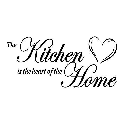 The Kitchen is The Heart of The Home Vinyl Wall Decal Art Letters Kitchen Decals Home Decor