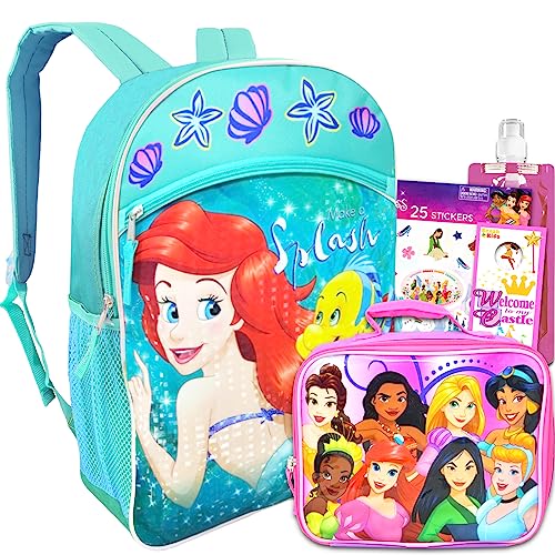 The Little Mermaid Backpack with Lunch Box Set