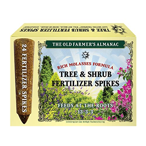 Old Farmer's Almanac Tree & Shrub Fertilizer Spikes - 24 Spikes - 6 Lbs