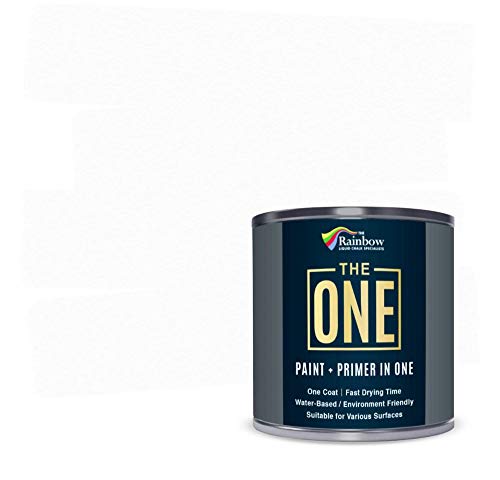 The One Paint Primer Most Durable Furniture Paint Cabinet Paint Front Door Paint Wall Paint Bathroom Kitchen And More Quick Drying Craft Paint For Interior Exterior White Matte Finish 8.5oz 41eGeEPb5pL 