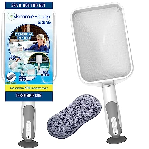 The Skimmie Scoop - Handheld Skimmer for Spa, Hot Tub, and Small Pool Cleaning