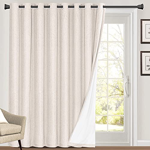 Thermal Insulated Grommet Curtain Drapes for Patio Door