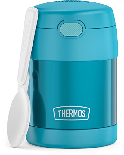 THERMOS FUNTAINER 10oz Stainless Steel Kids Food Jar with Spoon, Teal