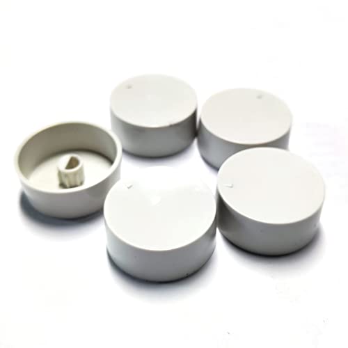 Thermostat Knob for Old Style S22 D22, White, 5pcs