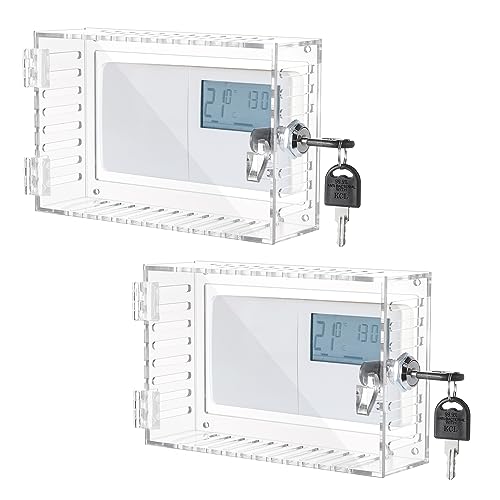 Thermostat Lock Box - Twin Pack, Clear Acrylic Guard Protector