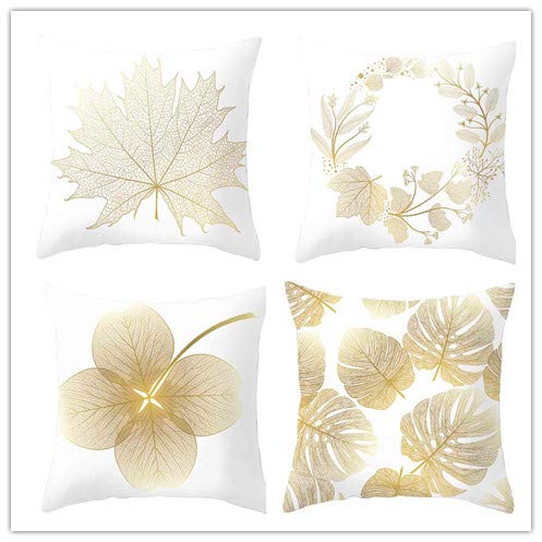 Boho Gold Black Dream Throw Pillow Covers 16x16 Inch" - Toonshare