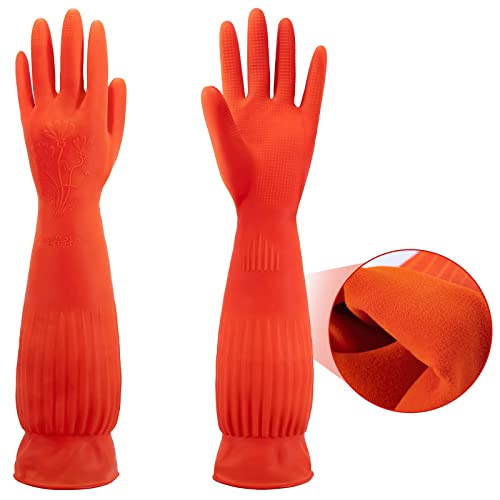 ThxToms Rubber Dishwashing Gloves (2-Pair) - Large