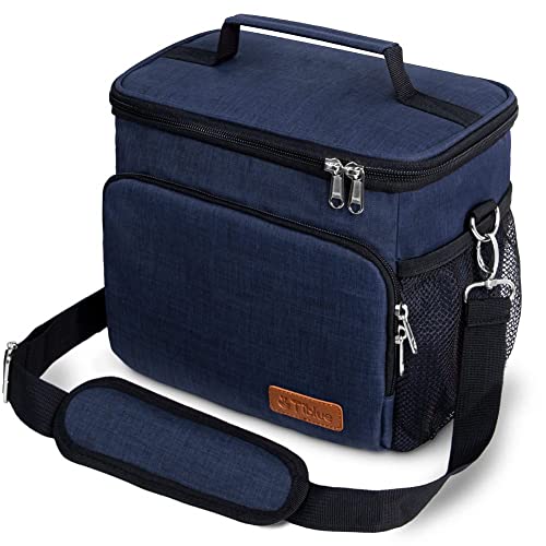 Tiblue Insulated Lunch Bag - Reusable Lunch Box for Office Work School Picnic Beach