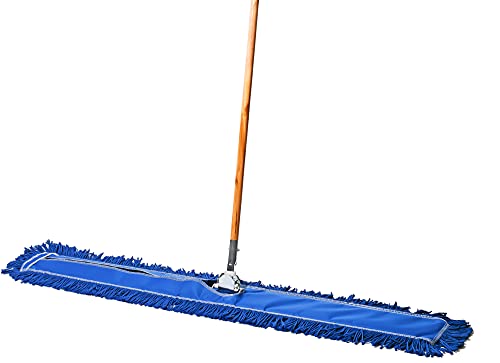 Industrial Floor Cleaning Set: 48in Dust Mop & Sweeper