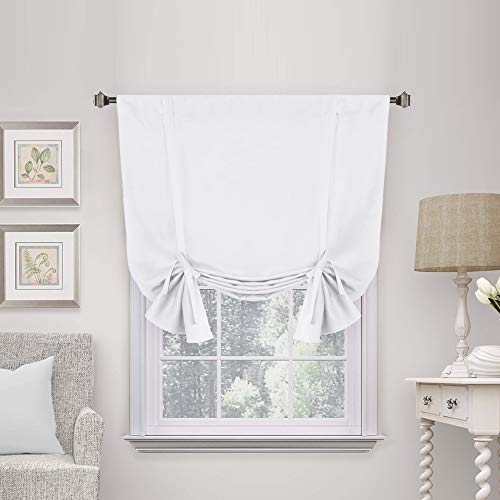 Tie Up Window Shade - Pure White