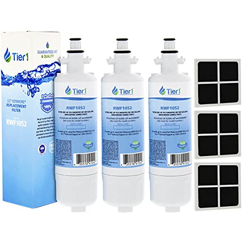 Tier1 ADQ36006101 Refrigerator Water & Air Filter Combo 3-pk