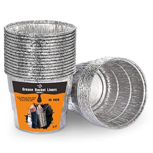 TIFMI Grease Bucket Liners for Traeger Grills (30 Pack)