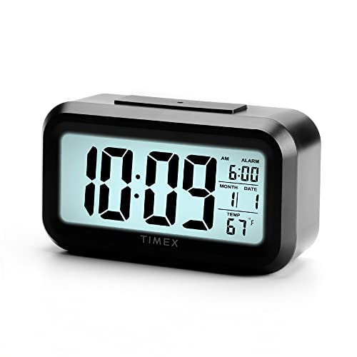 KWANWA LED Digital Alarm Clock Battery Operated Only Small for with Constantly