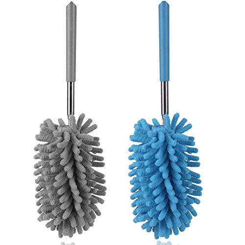 TIMIVO Microfiber Duster with Telescoping Extension Pole