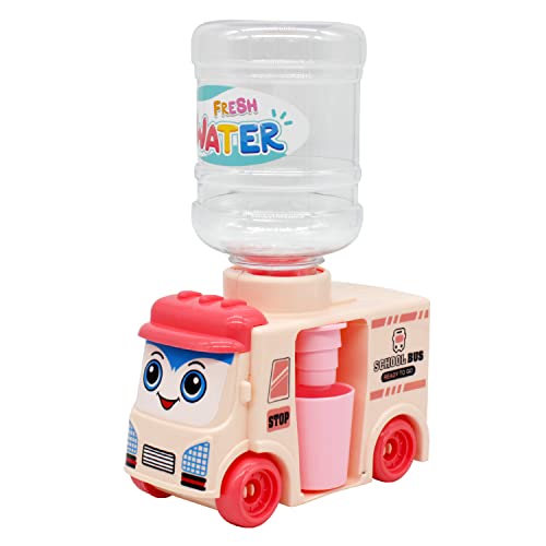 TinaJOJO School Bus Mini Water Dispenser for Kids 0-3