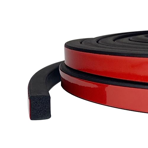 Tintvent Rubber Seal with Self-Adhesive Tape - Versatile Weather Stripping for Boats, Autos, RVs, and More