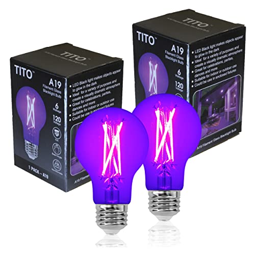 TITO Filament UV Led Black Light Bulbs