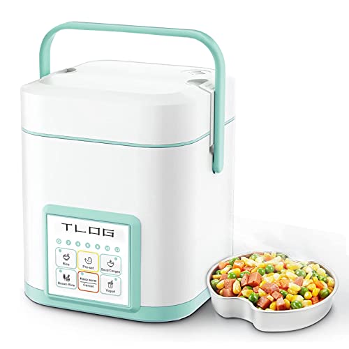 Mini Rice Cooker, 1L Small Rice Cooker 2 Cup-uncooked Travel Rice Cooker  12V