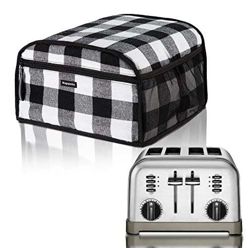 Toaster Cover with Zipper Pockets, Buffalo Check