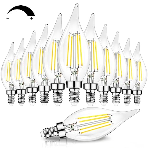 TOBUSA Dimmable E12 Candelabra LED Bulbs