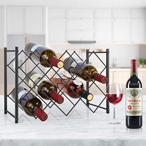 TOBUSA Metal Wine Rack Countertop