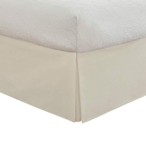 Classic Tailored Microfiber Bed Skirt - Queen, Ivory