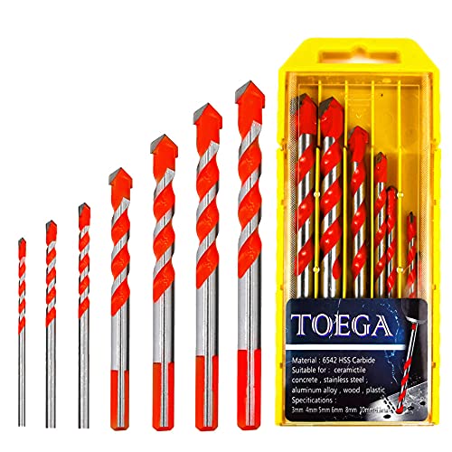 TOEGA 7Pcs Drill bits Kit