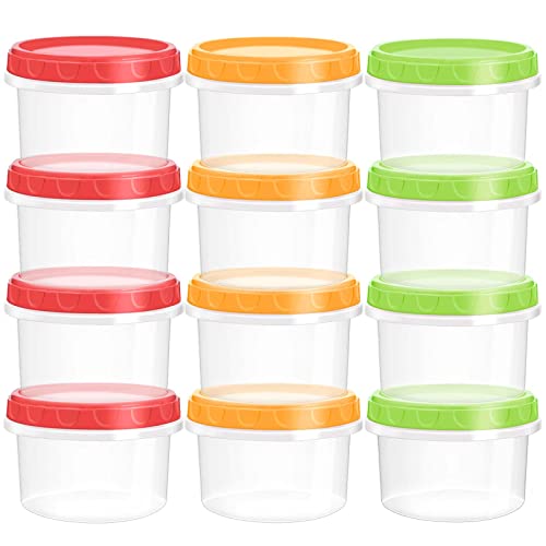 TOFLEN Small Freezer Containers with Screw On Lids