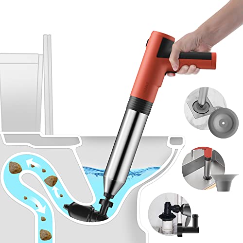 Tohomes Electric Toilet Plunger and Drain Blaster - Heavy Duty Clog Remover