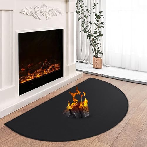 TOHONFOO Hearth Rugs for Fireplaces: Fire Resistant Indoor & Outdoor Mat