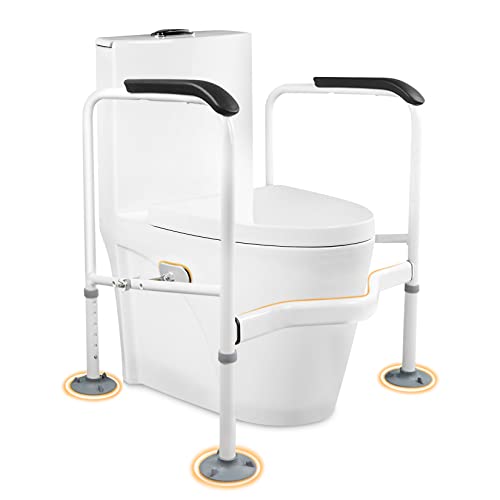 Toilet Safety Rails Frame with Handles for Seniors