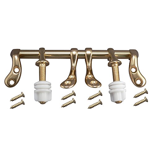 Toilet Seat Hinge Replacement Parts in Polished Brass