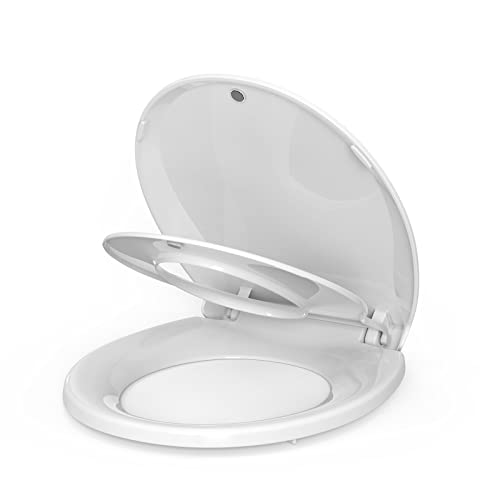 Toilet Seat with Built-in Toddler Seat