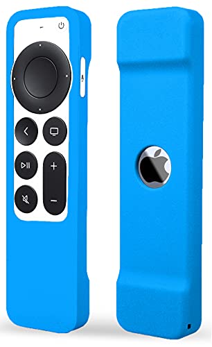 TOKERSE Apple TV 4K Siri Remote Case - Soft Silicone Cover - Light Blue