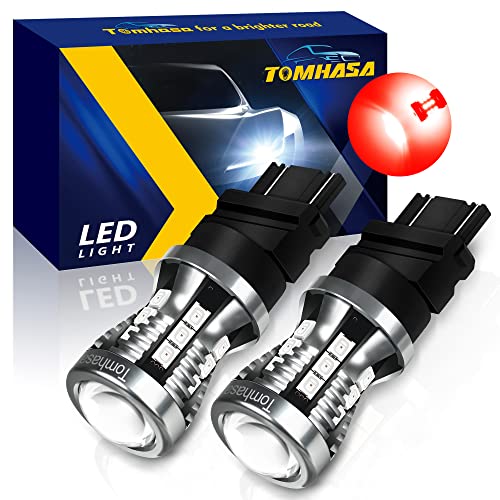 Tomhasa 3157 LED Bulbs Red - Brighter Brake & Tail Lights