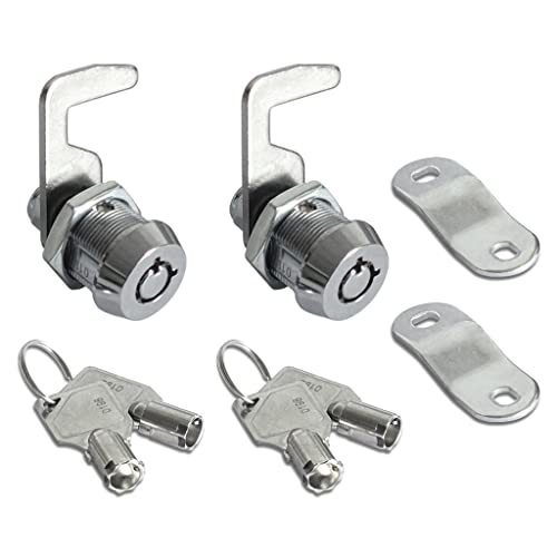 Toolbox Lock 5/8" Tubular Cam Replacement Lock - Pack of 2