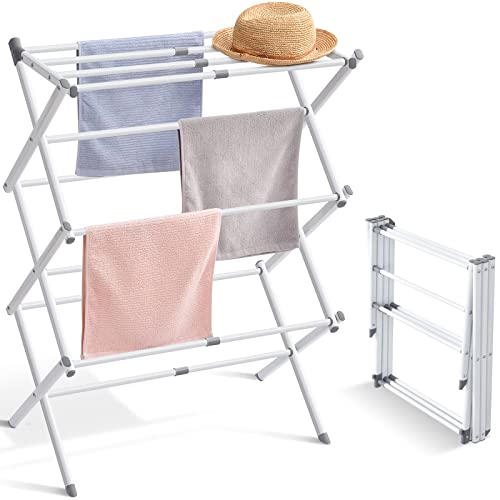 TOOLF Expandable Clothes Drying Rack