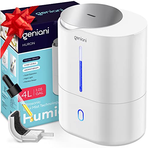 Geniani 4L Ultrasonic Humidifier with Essential Oil Diffuser